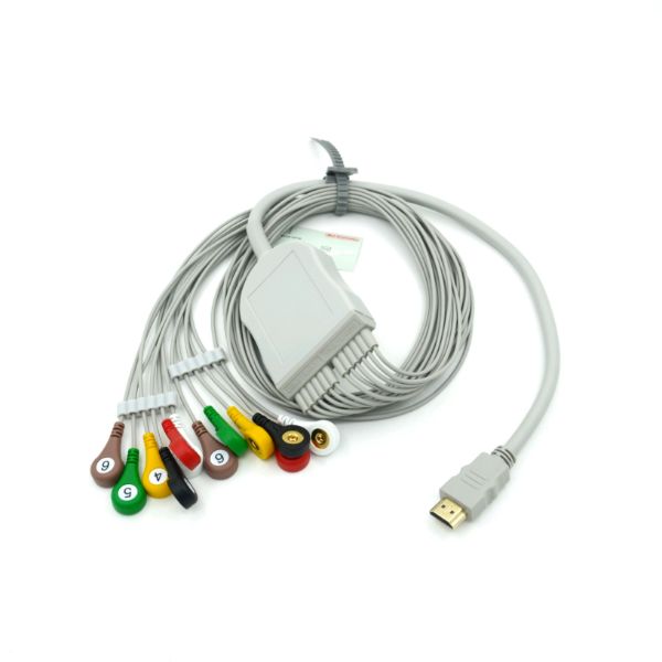 HDMI AM TO Compatible Direct-Connect EKG Cable 12 Lead