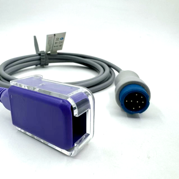 Manufacturer-Sold Compatible HP Spo2 Extension Cable Reusable Adapter TPU Medical Accessories ISO Quality Certified Bag